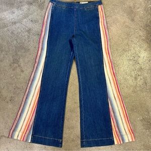 Free people sacred valley flare bottom pants